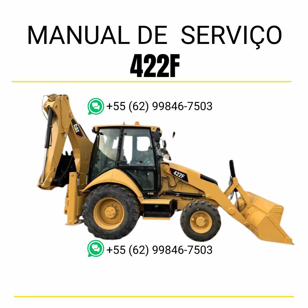 Manual de serviço Caterpillar 422F para retroescavadeira, instruções técnicas detalhadas em inglês em PDF ✅