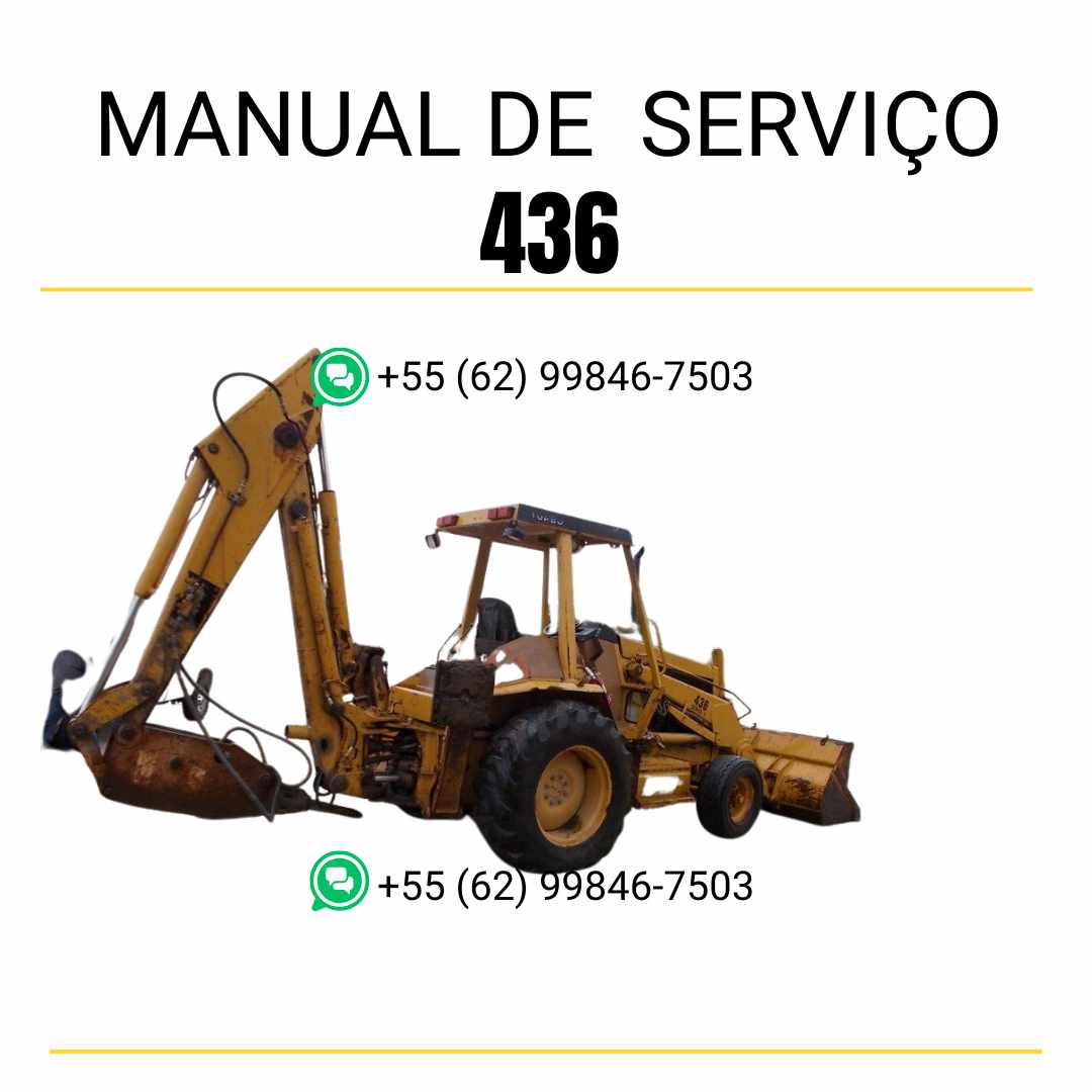 Manual de serviço Caterpillar 436 para retroescavadeira, guia técnico completo em inglês em PDF ✅