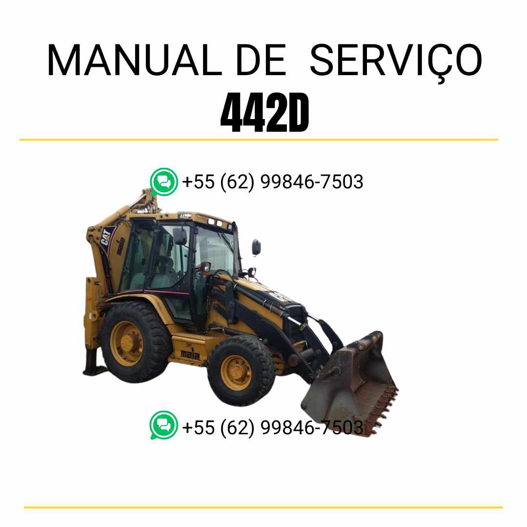 Manual de serviço Caterpillar 442D para retroescavadeira, guia técnico em inglês em formato PDF completo ✅