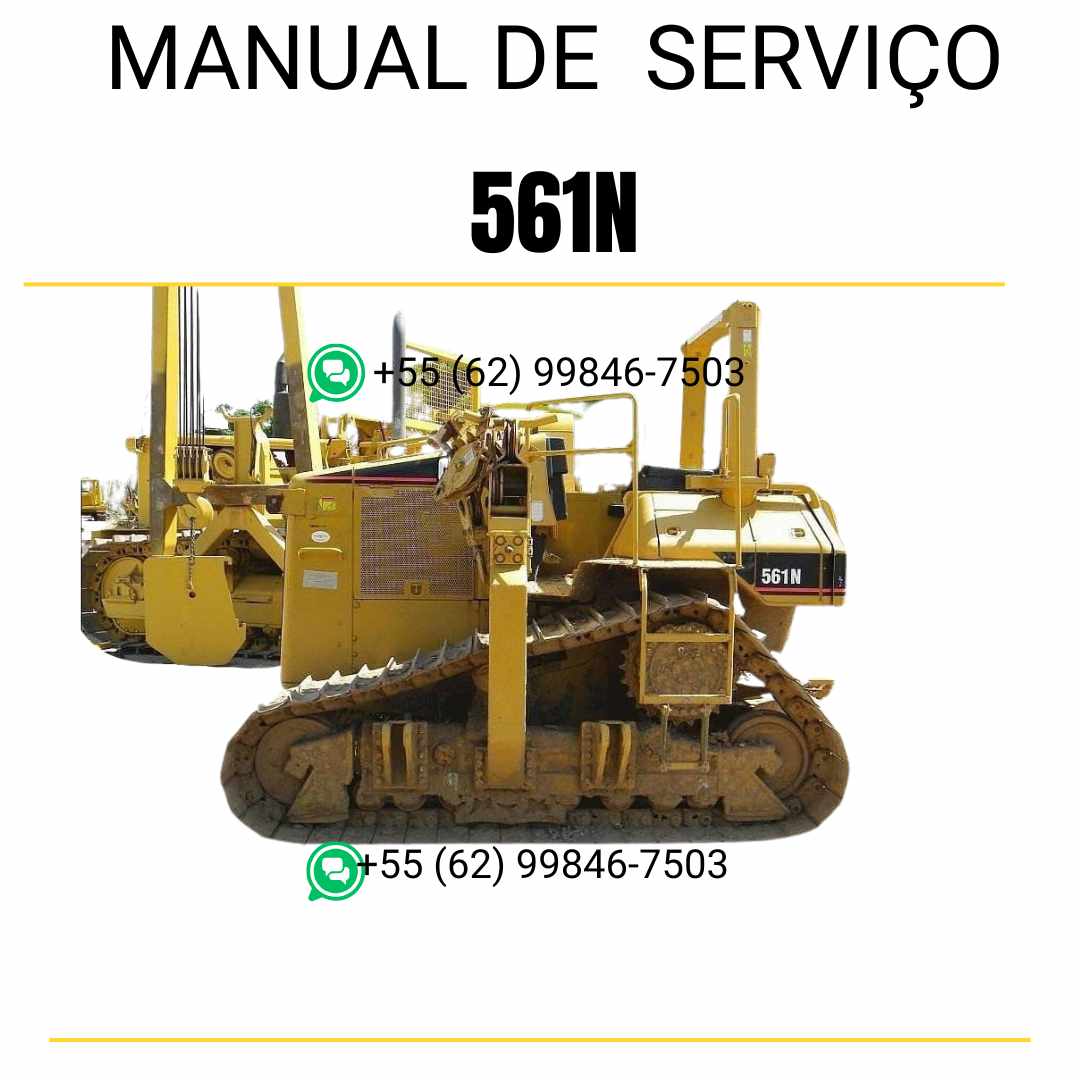 Manual de serviço Caterpillar 561N assentador de tubos em inglês em PDF, com instruções detalhadas para manutenção e reparos