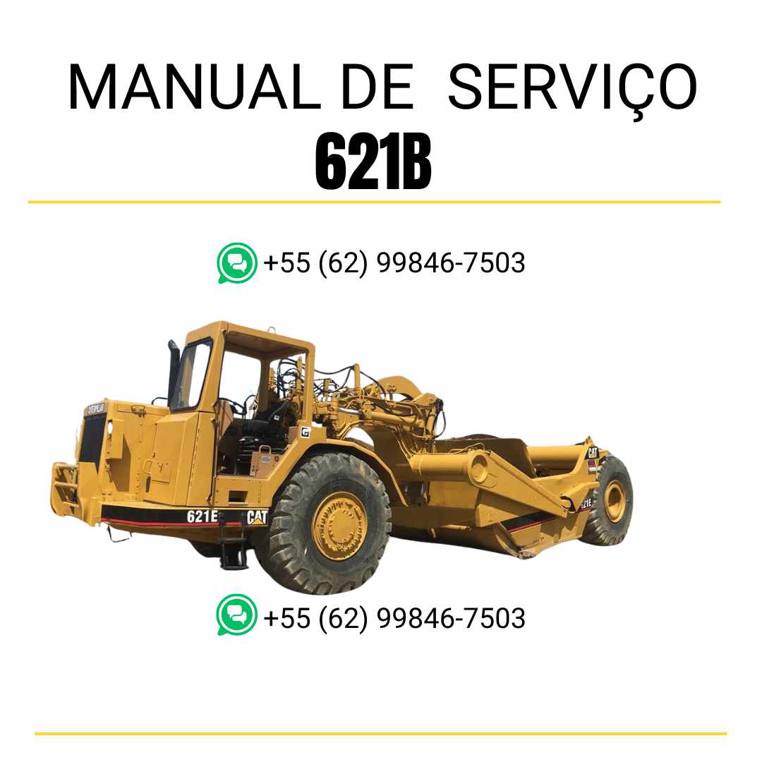 Manual de serviço Caterpillar 621B trator de rodas em inglês, PDF técnico completo com instruções de manutenção e reparo