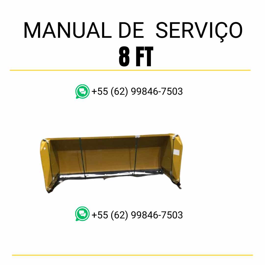 Manual de serviço Caterpillar 8 FT pavimentadora de asfalto em PDF, material em inglês com instruções técnicas completas para manutenção e reparos