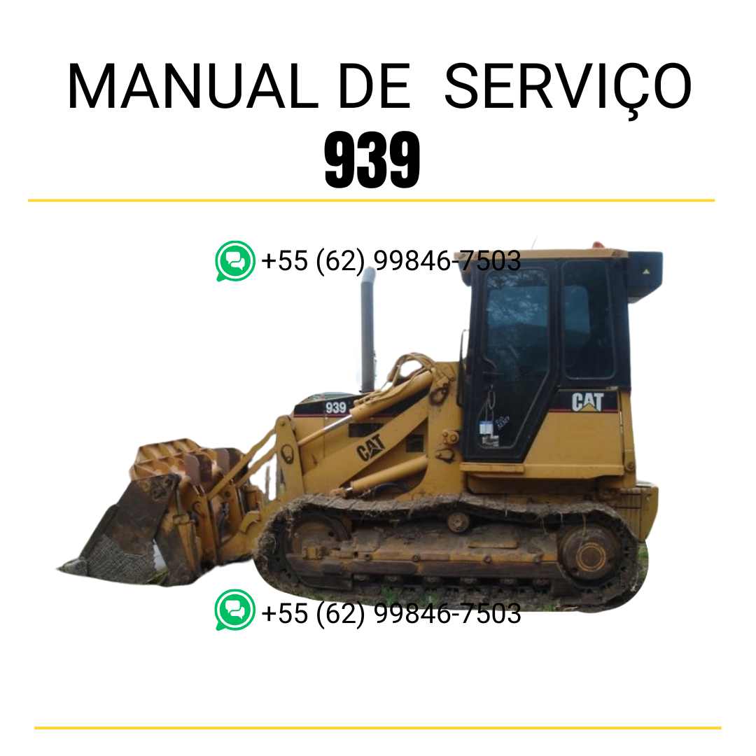 Manual de serviço Caterpillar 939 em inglês, PDF completo para carregadeira de esteira com instruções técnicas detalhadas e guia de manutenção