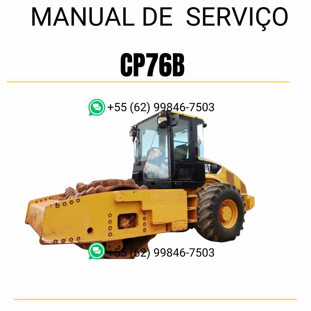 Manual de serviço Caterpillar CP-76B em inglês, PDF detalhado para rolo compactador vibratório com instruções técnicas completas de manutenção e reparo