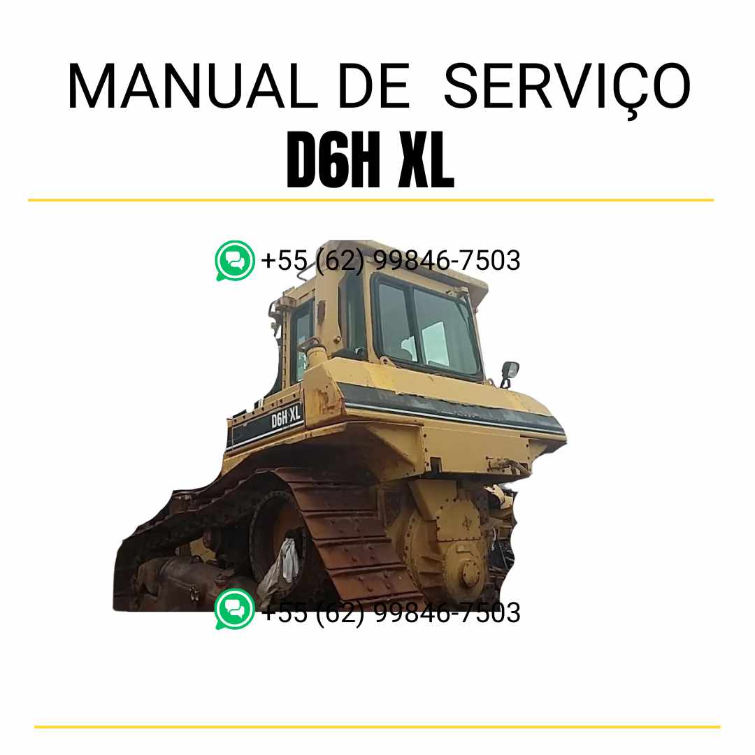 Manual de serviço Caterpillar D6H XL trator de esteira em inglês, guia completo de manutenção com instruções técnicas detalhadas em PDF