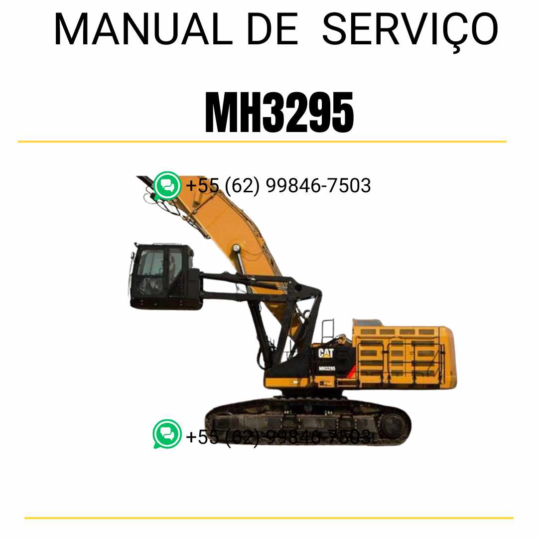 Manual de serviço Caterpillar MH3295 em inglês, PDF técnico para material handler com instruções completas de manutenção e guia detalhado de reparo