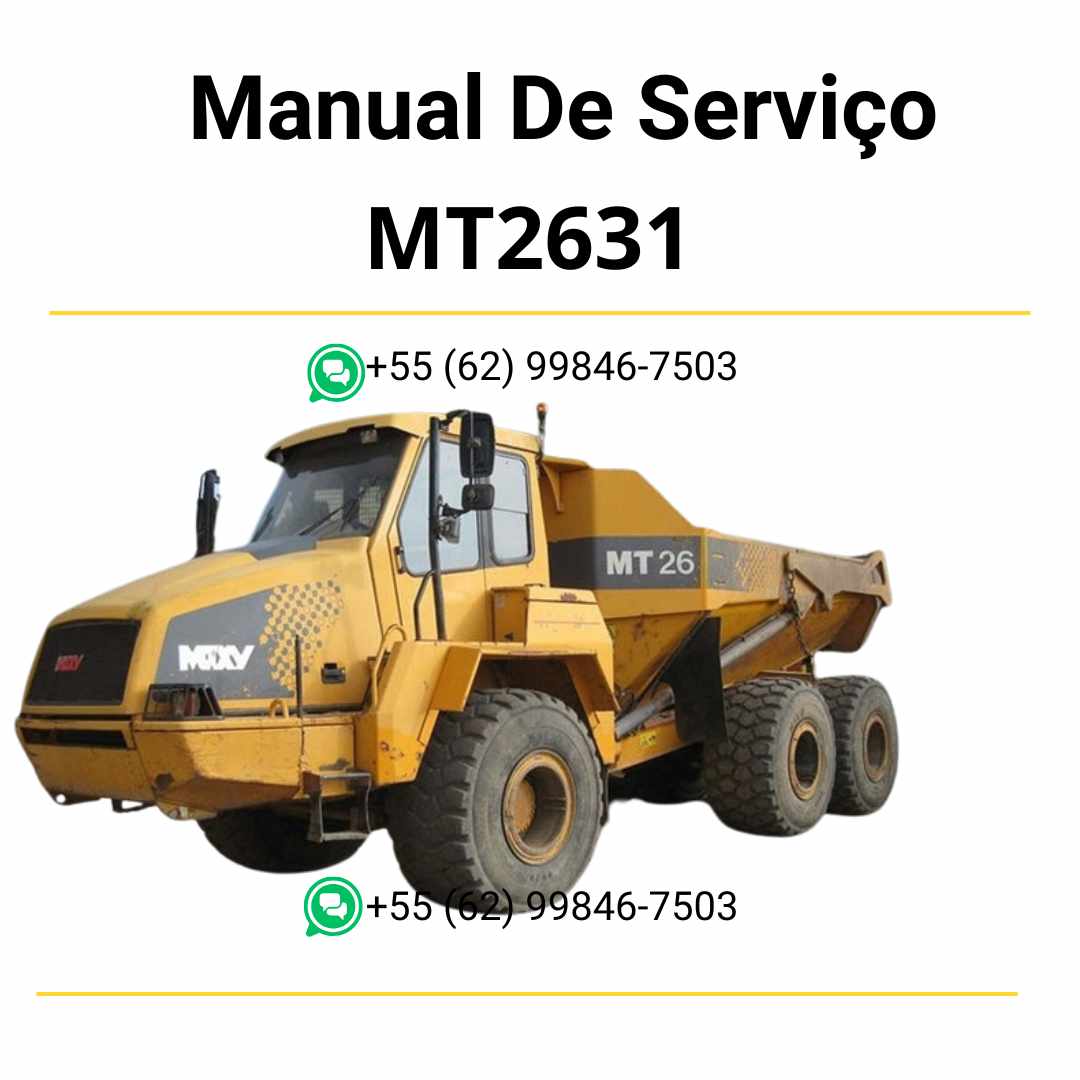 Manual de serviço Doosan MT26/31 caminhão articulado em PDF, guia técnico ilustrado para reparos completos e manutenção confiável