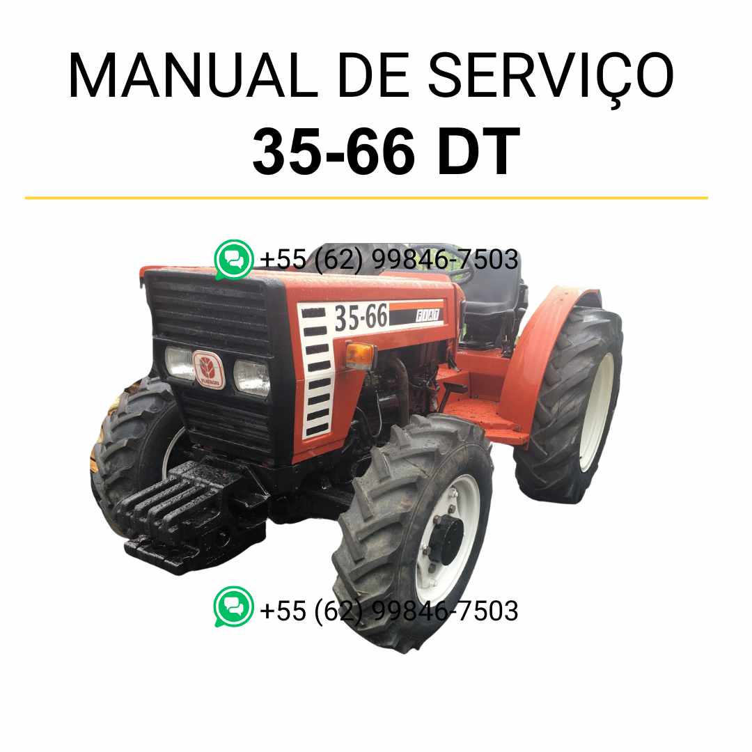 Manual de serviço Fiat 35-66 e 35-66 DT em PDF com orientações técnicas completas para manutenção e reparo de tratores