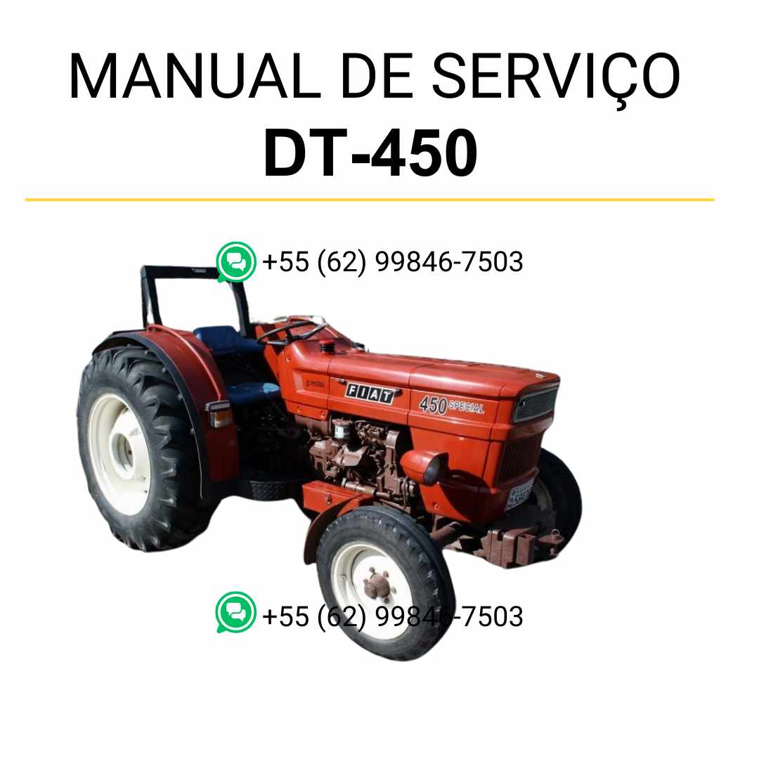 Manual de serviço Fiat 450, 450 DT e 450 Special em PDF para trator, guia técnico completo com instruções detalhadas de manutenção e reparos