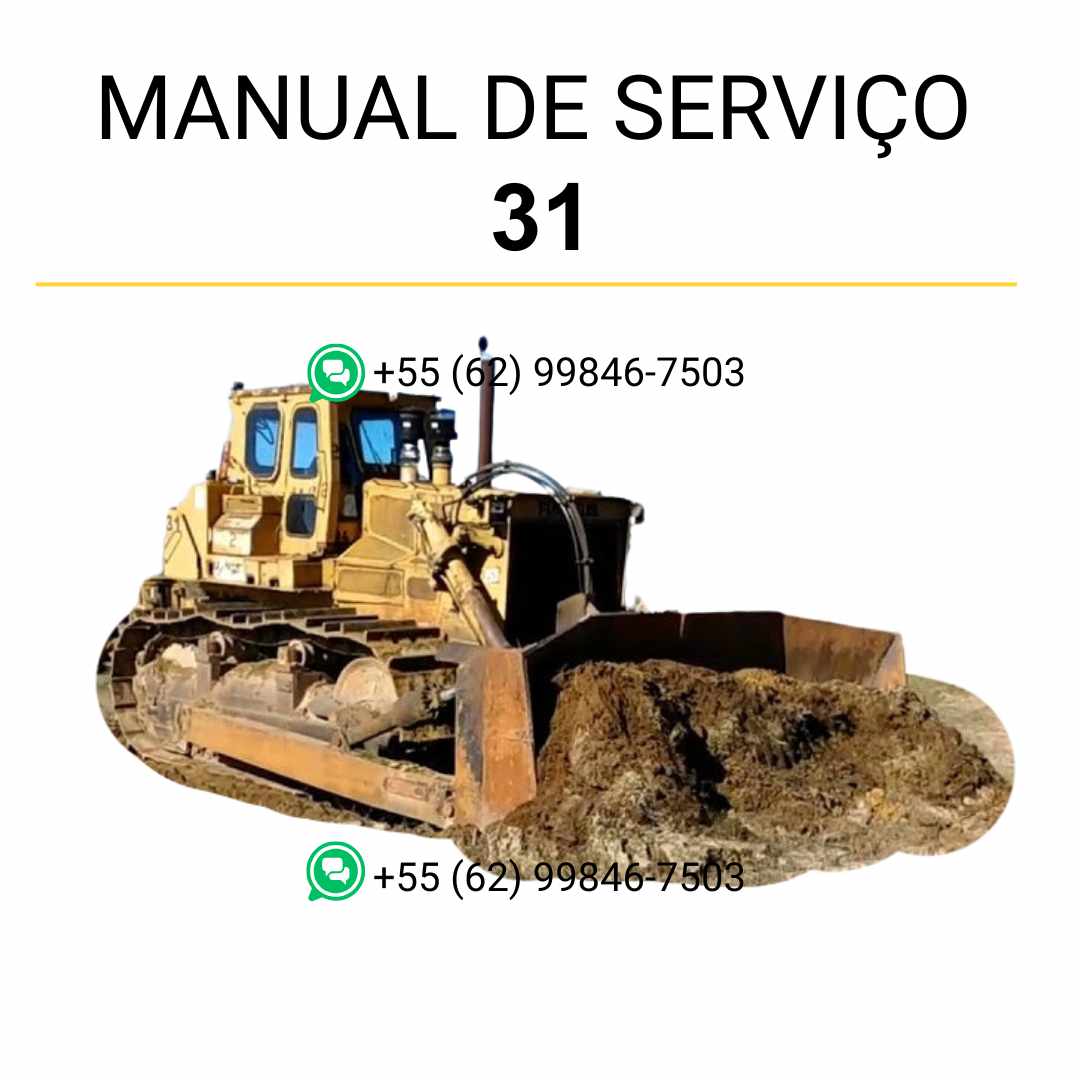 Manual de serviço Fiatallis 31 trator de esteira em PDF com guia completo de manutenção, ajustes técnicos e reparos detalhados