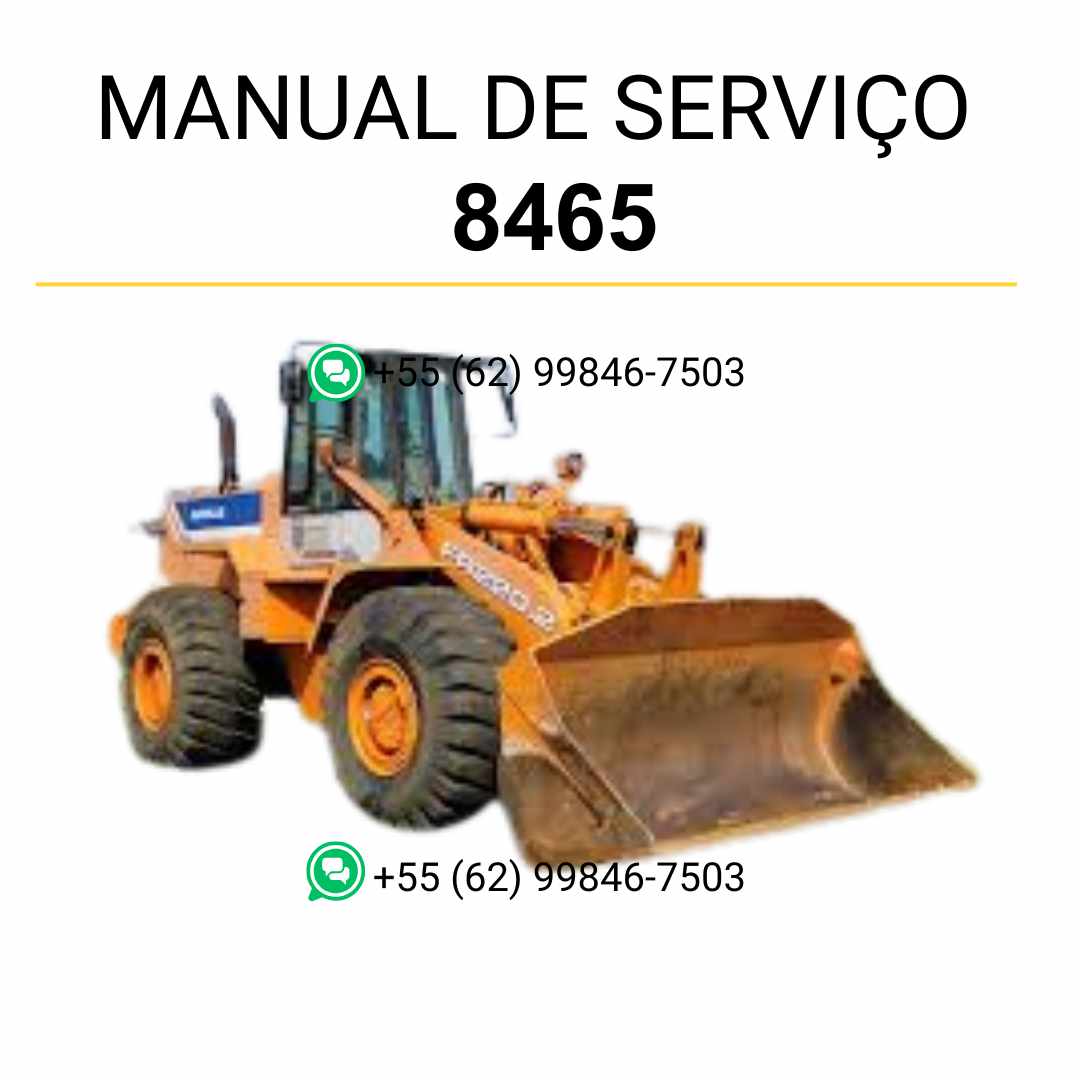 Manual de serviço Fiatallis 8465 em PDF para motor (engine), guia técnico completo com instruções detalhadas de manutenção e reparos