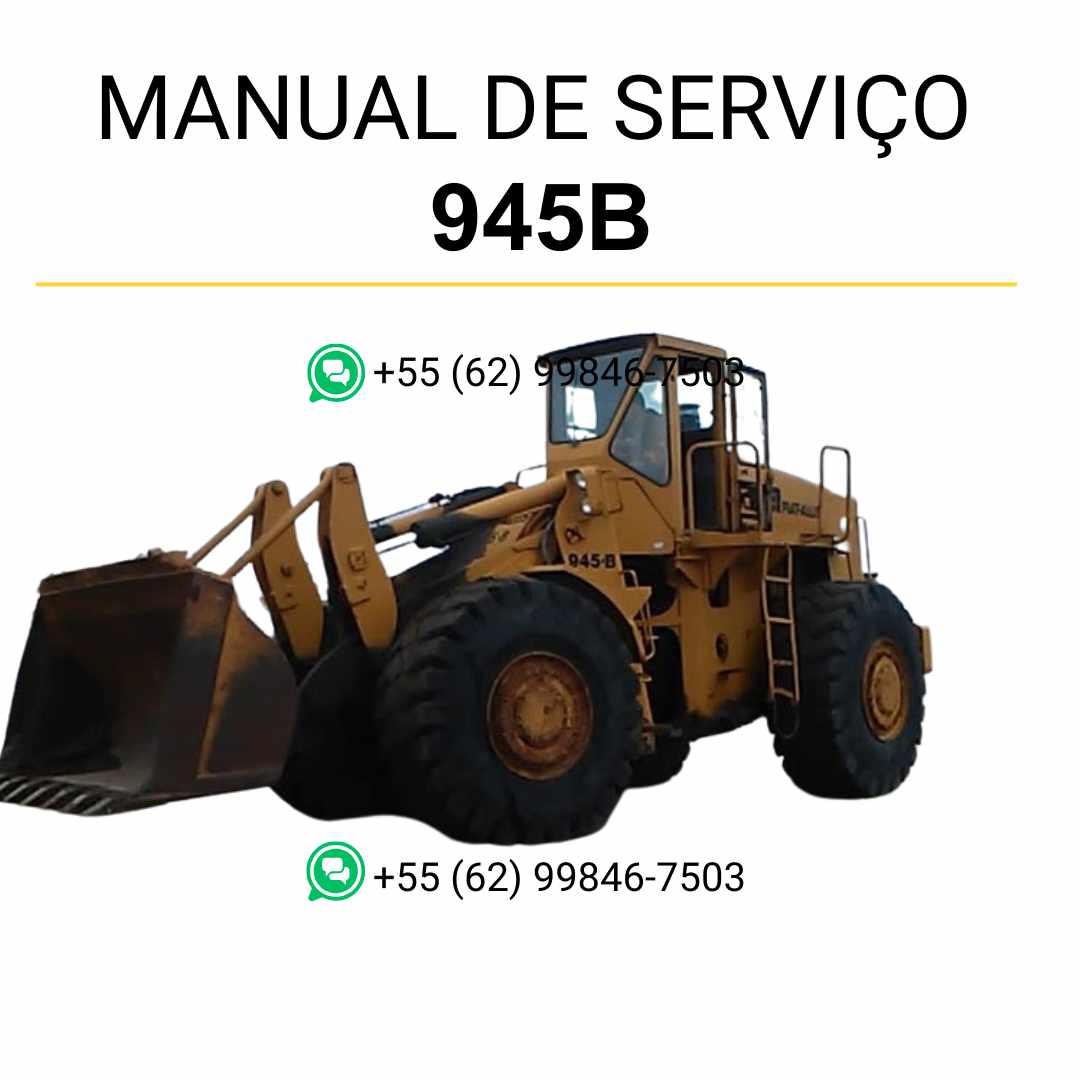 Manual de serviço Fiatallis 945 e 945B em PDF para carregadeira, guia oficial de manutenção com instruções detalhadas e reparos técnicos