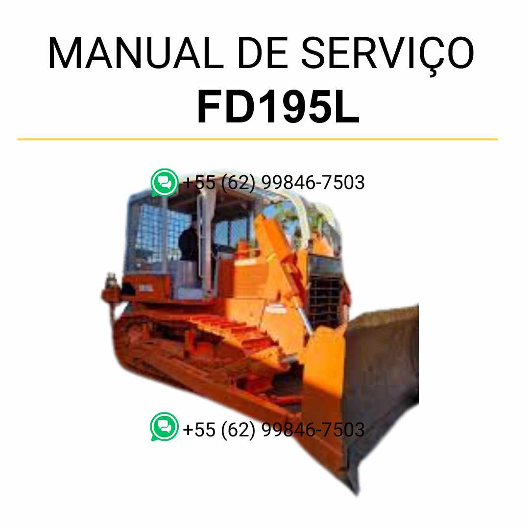 Manual de serviço Fiatallis FD195L em PDF para trator de esteira, guia técnico oficial com instruções detalhadas de manutenção e reparos
