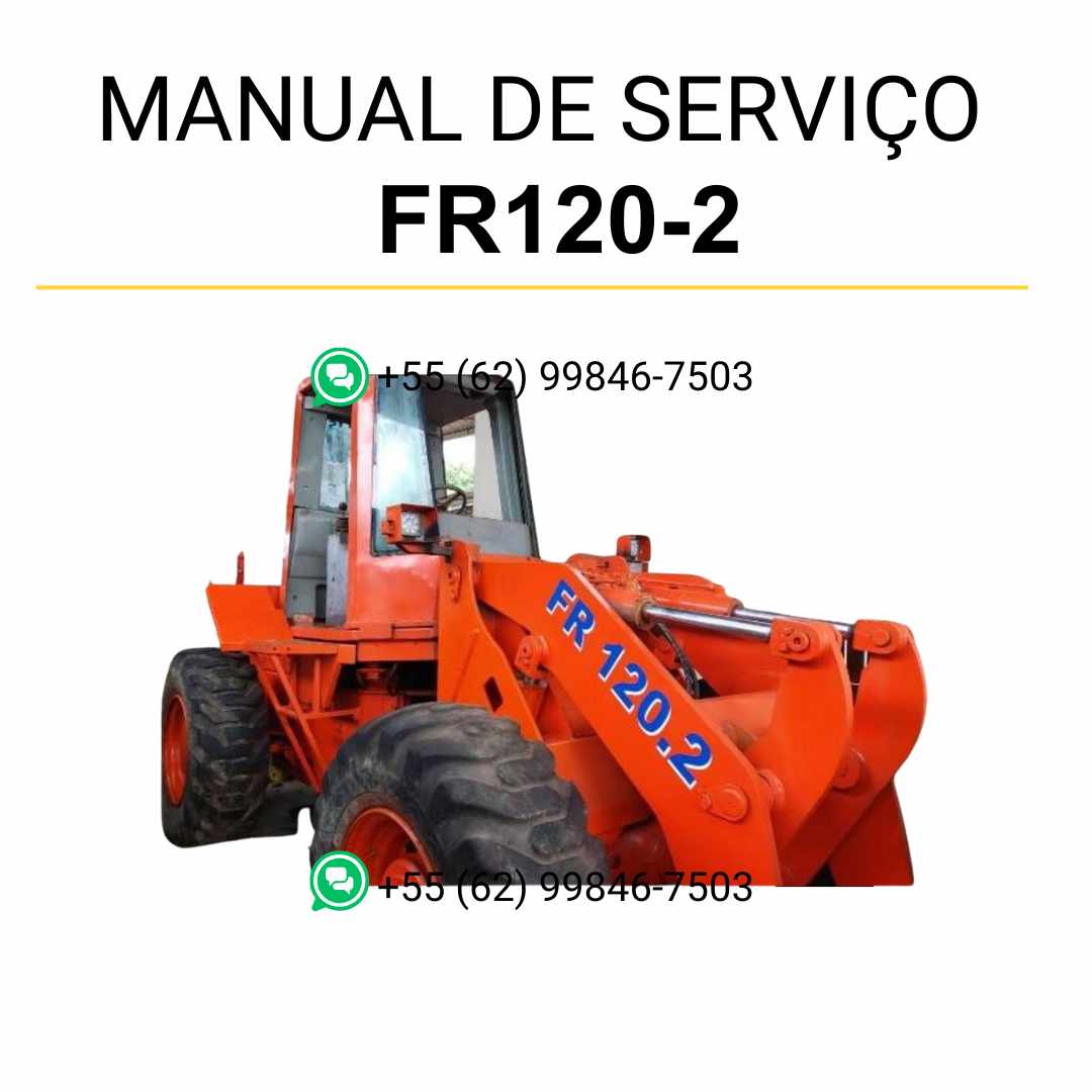 Manual de serviço Fiatallis FR120.2 para carregadeira em PDF com instruções completas de manutenção preventiva e reparos técnicos