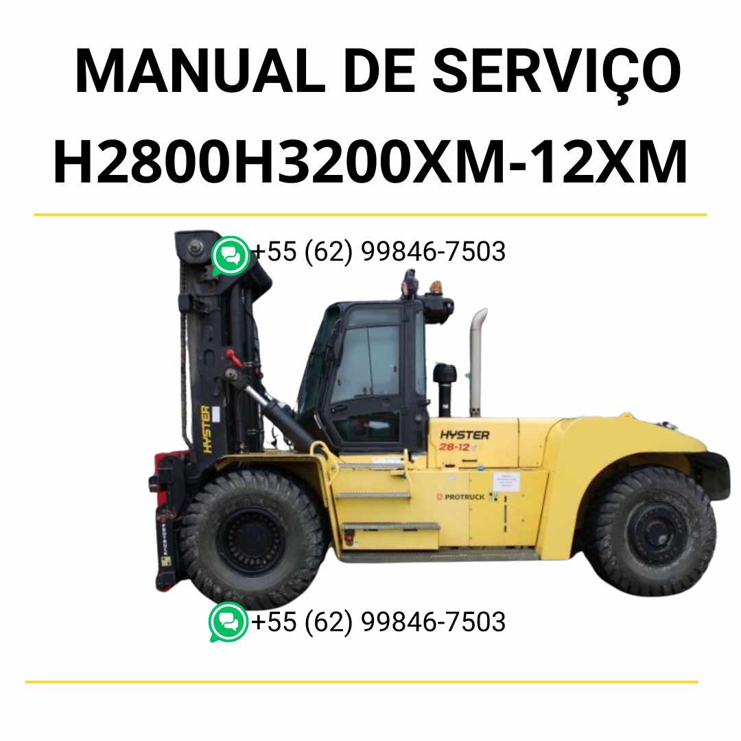 Manual de serviço Hyster H28.00/H32.00XM-12/XM-16CH em PDF com instruções completas de manutenção, diagramas técnicos e ilustrações detalhadas.