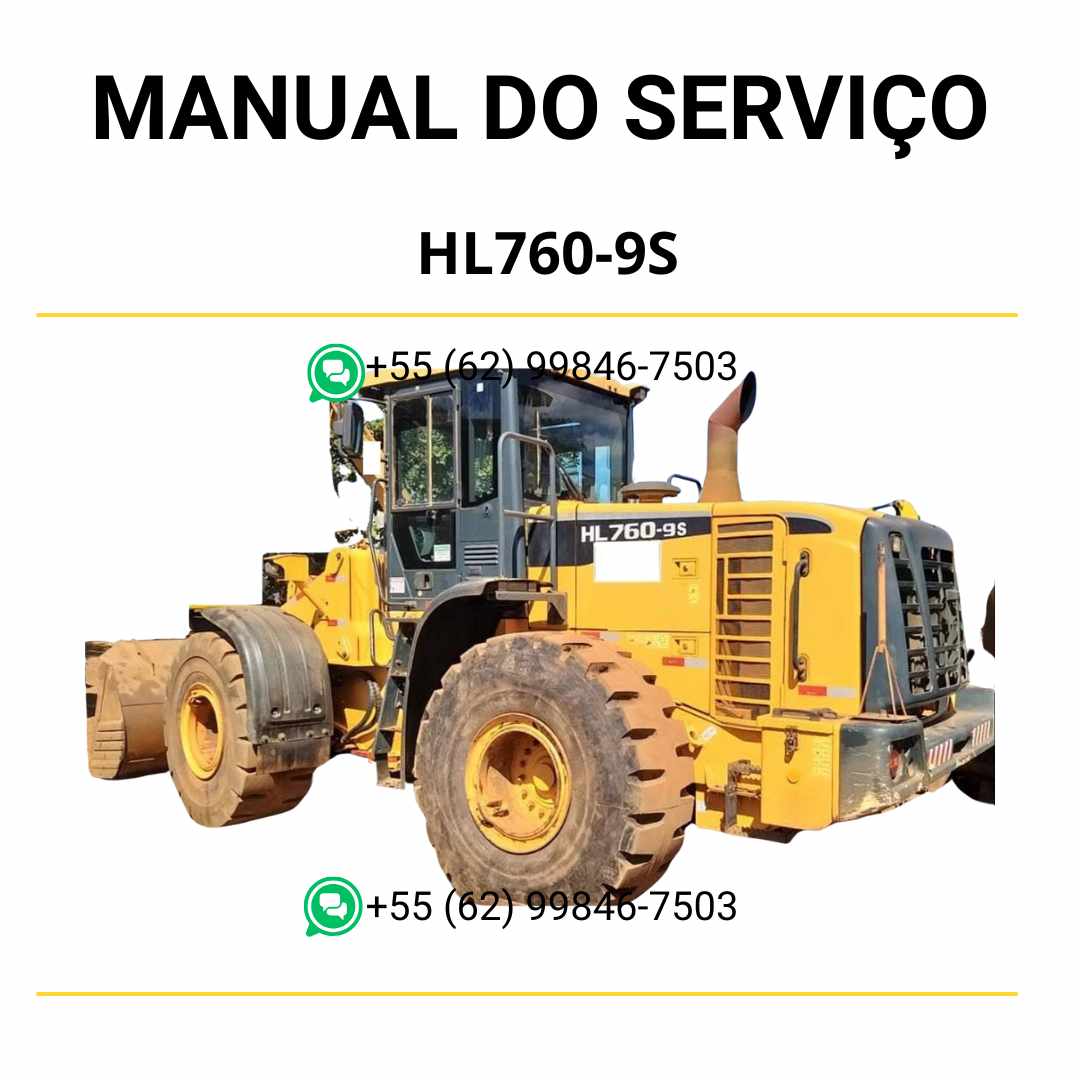 Manual de serviço Hyundai HL760-9S pá-carregadora em PDF, guia detalhado de manutenção com instruções técnicas e ilustrações completas