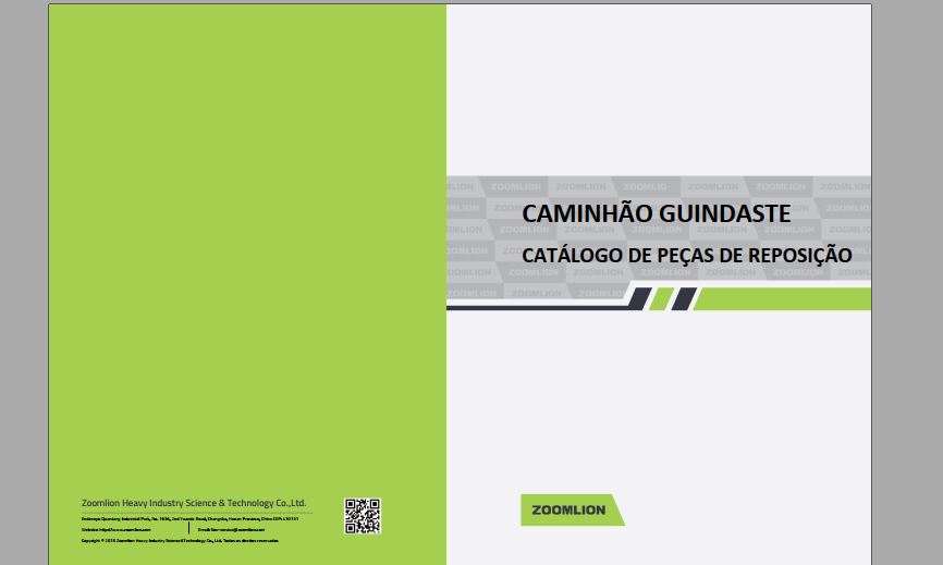 CATALOGO DE PEÇAS PDF CAMINHÃO GUINDASTE ZLJ5461JQZV3 - ZOOMLION