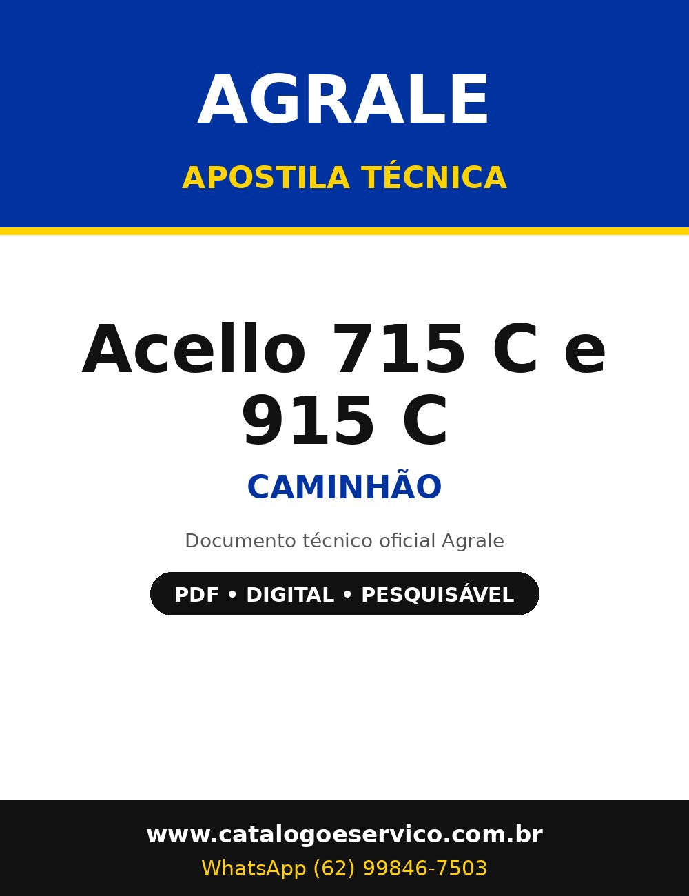 Apostila Técnica Agrale Acello 715 C e 915 C - Caminhão