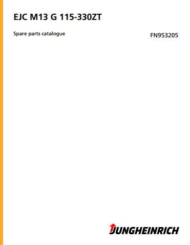 CATALOGO DE PEÇAS PDF EMPILHADEIRA EJC M13 G 115-330ZT - JUNGHEINRICH