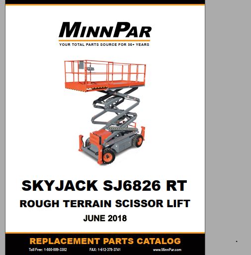 CATALOGO DE PEÇAS PDF ELEVADOR TESOURA SJ 6826 RT - SKYJACK