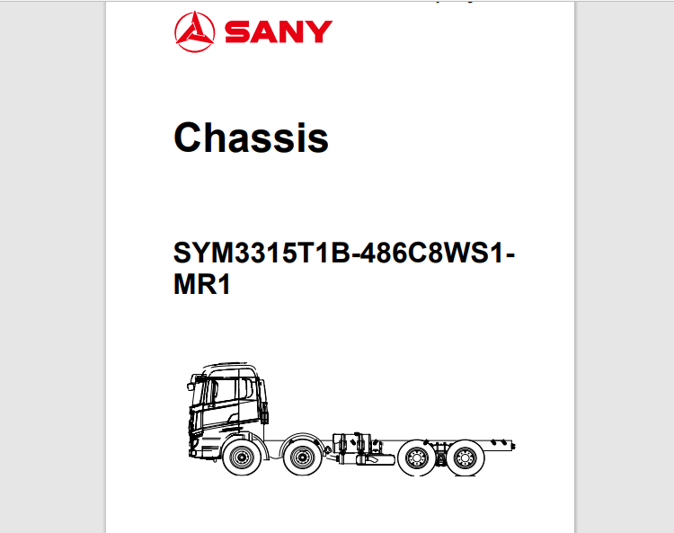 CATALOGO DE PEÇAS BOMBA DE CONCRETO MONTADA EM CAMINHÃO - SYM3315T1B SANY
