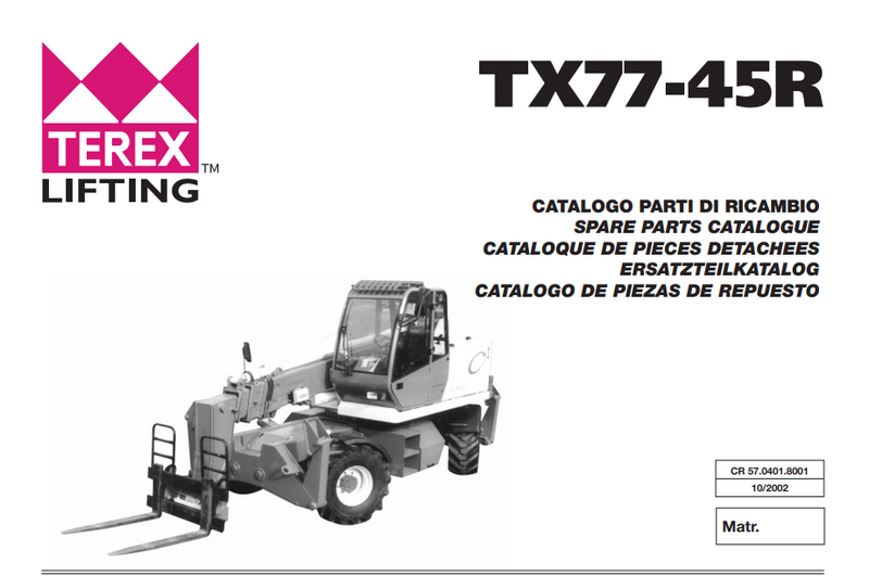 CATALOGO DE PEÇAS TEREX LIFTING - TX77-45R
