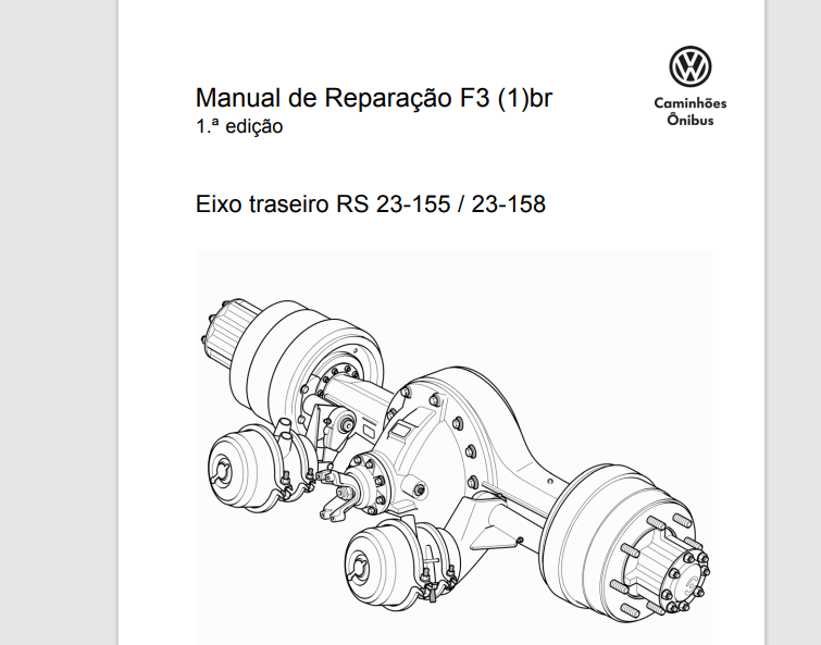 MANUAL DE SERVIÇO EIXO TRASEIRO - RS23-155, 23-158
