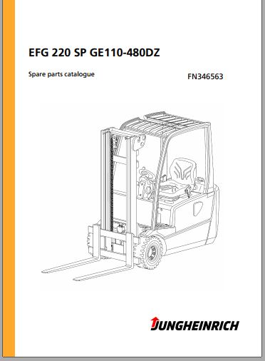 CATALOGO DE PEÇAS PDF EMPILHADEIRA EFG 220 SP GE110-480DZ - JUNGHEINRICH