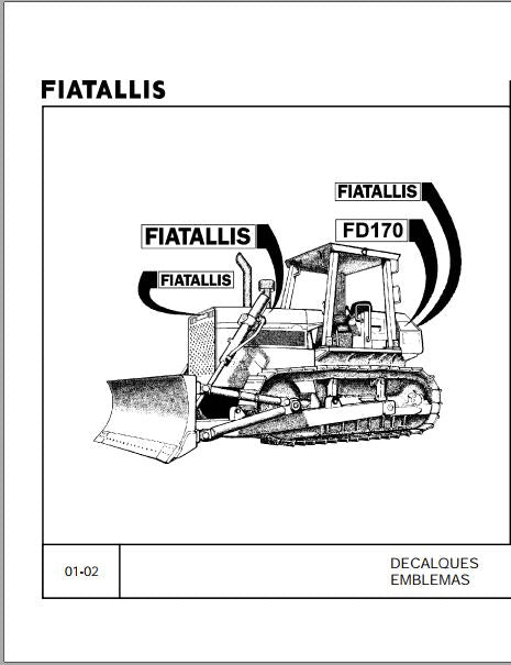 Catálogo De Peças Fiatallis Fd170 Trator De Esteira