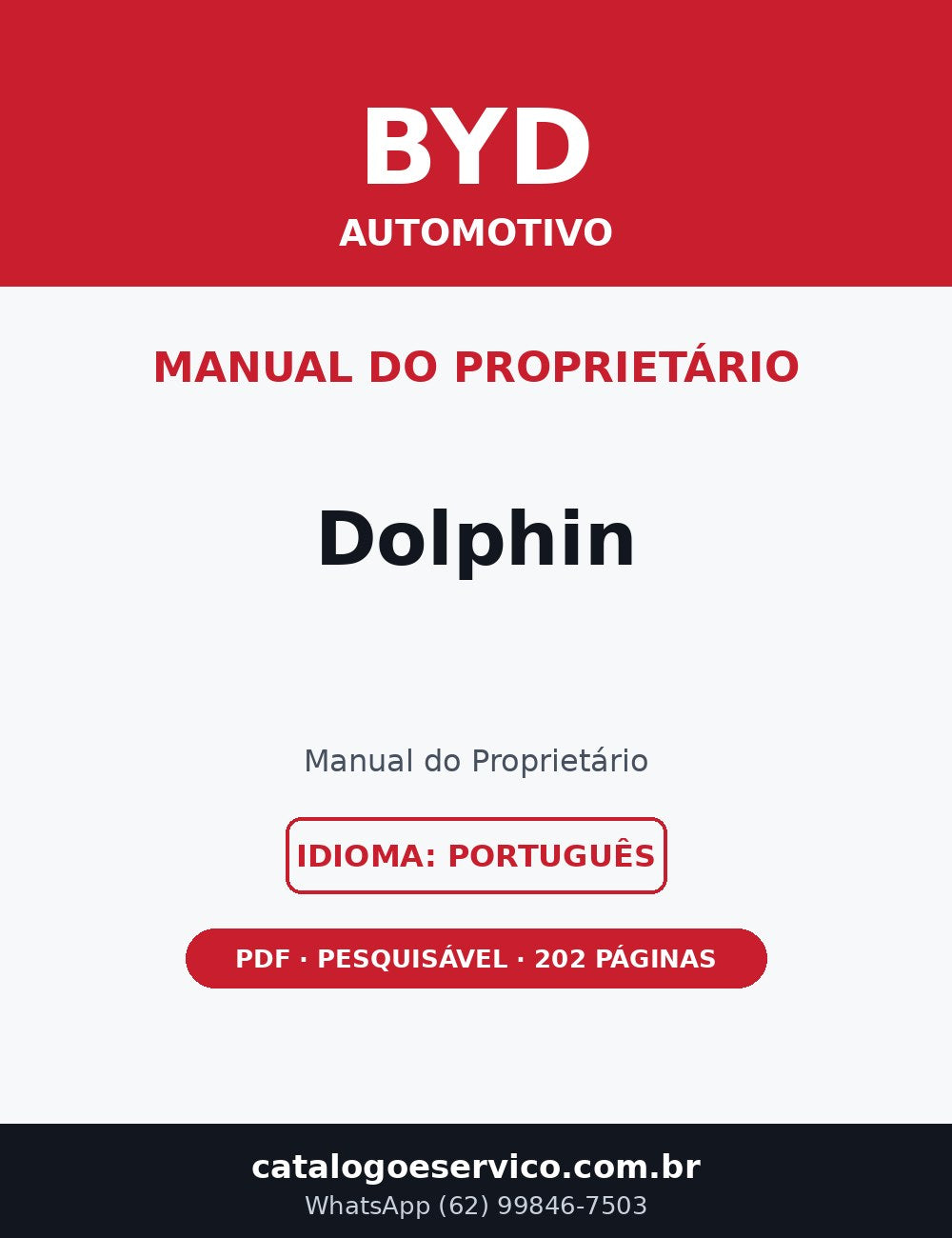 Manual do Proprietário BYD Dolphin (Português)