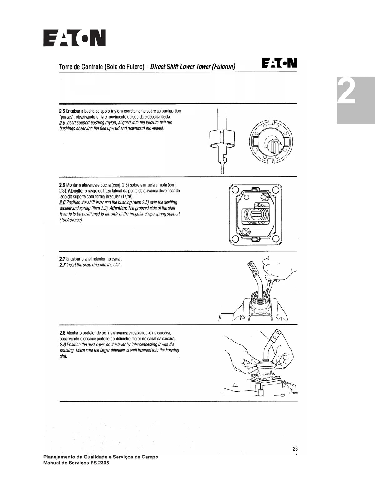 Eaton Caixa de Cambio FS2305C — transmissão, figura técnica 3