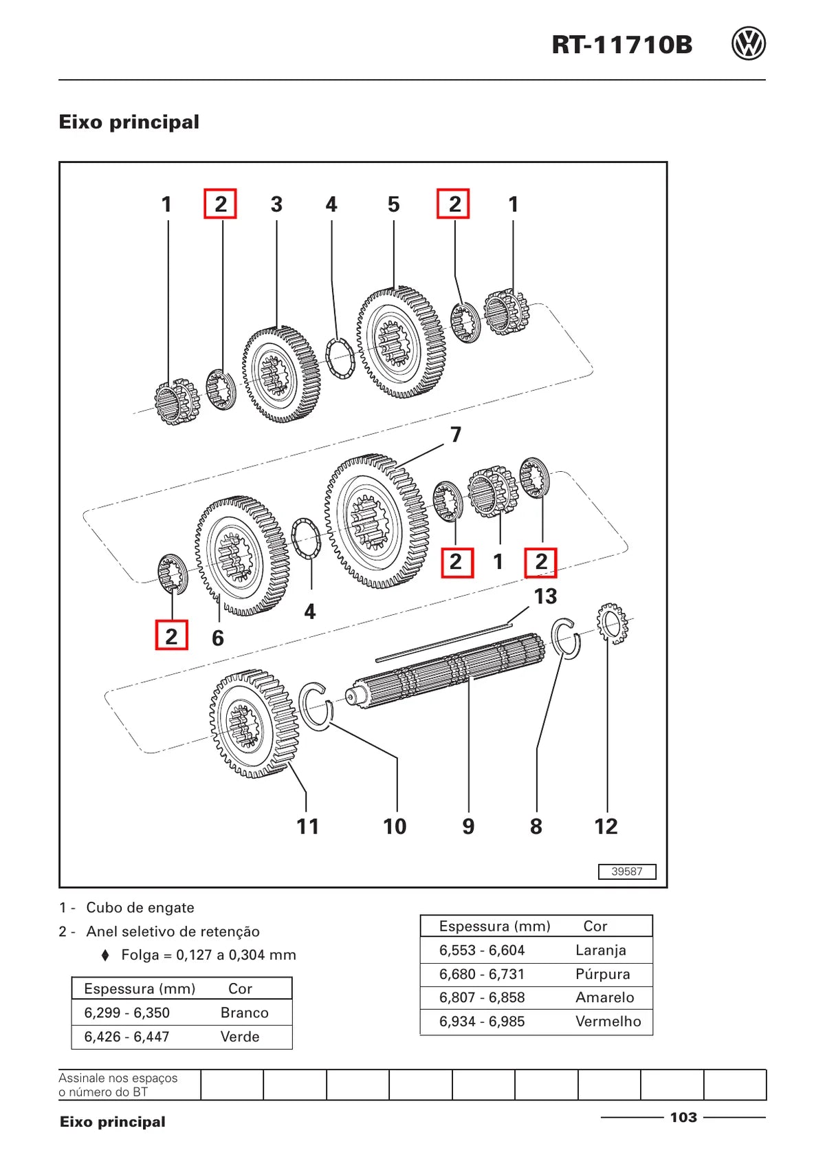 Caixa de Mudanças RT11710B — transmissão, figura técnica 4