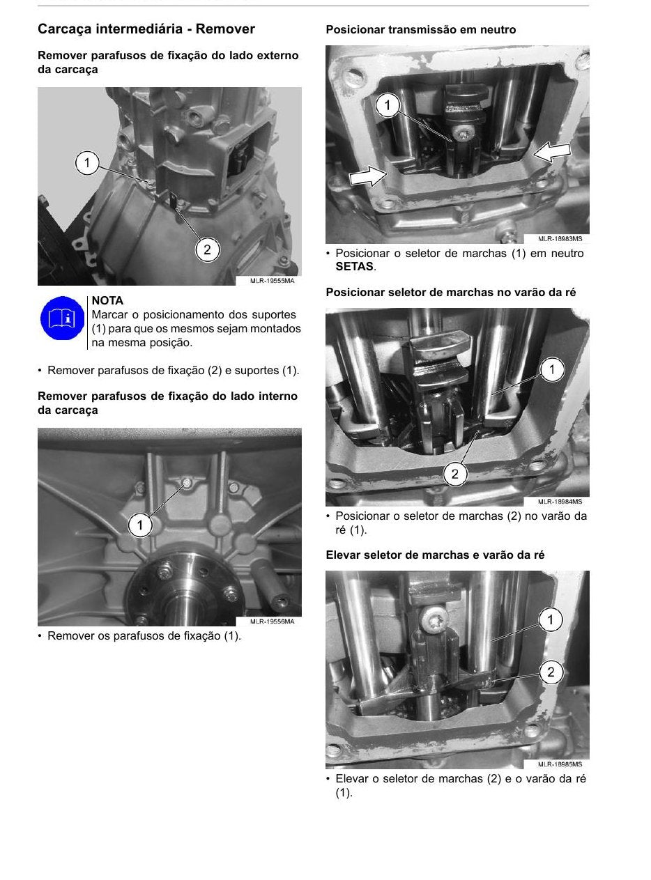 Câmbio/Transmissão Eaton Caixa de mudanças Eaton ESO 4206 (VW Delivery/Express 6.160/4.150) — (VW - diagrama 1