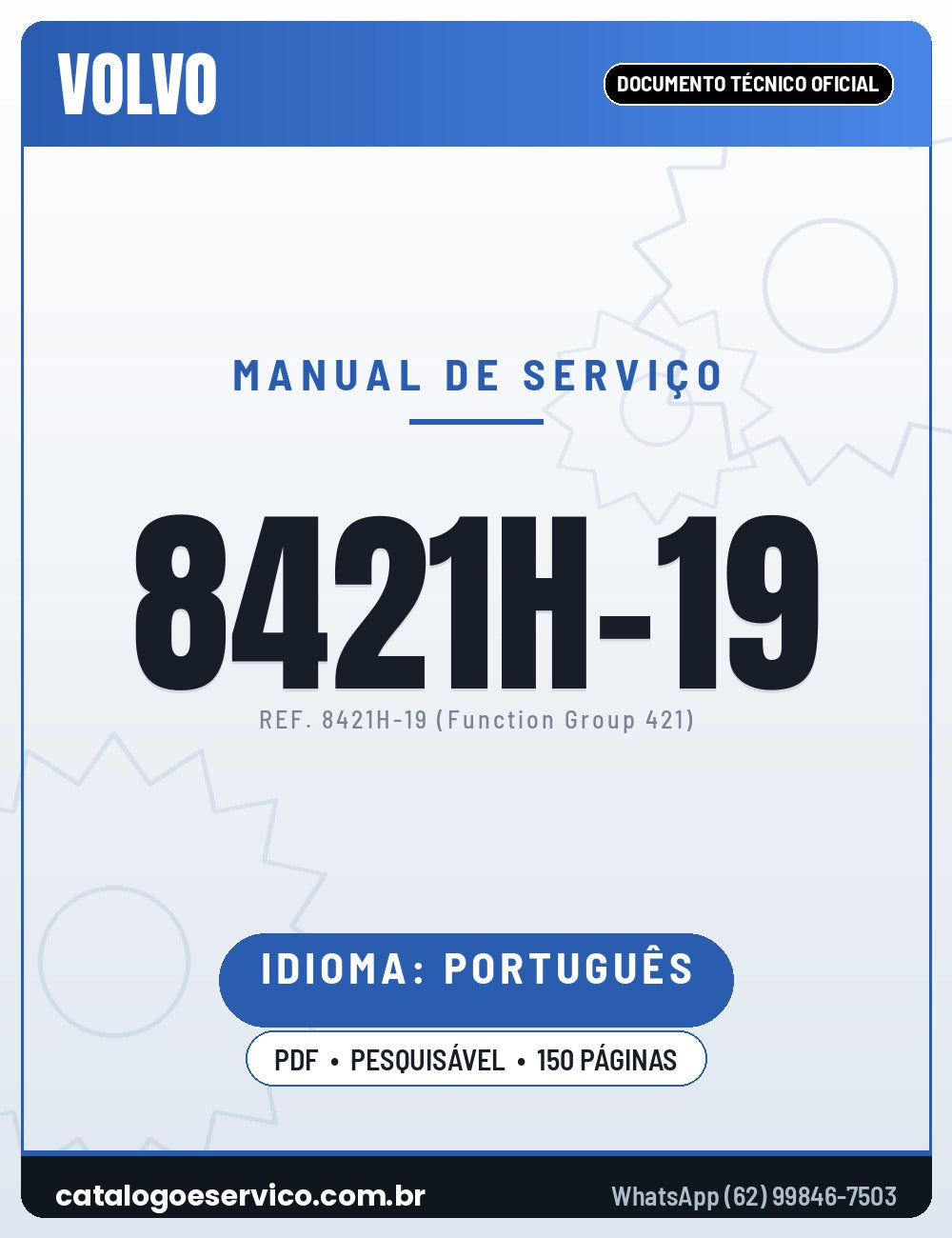 Manual de Serviço VOLVO 8421H-19