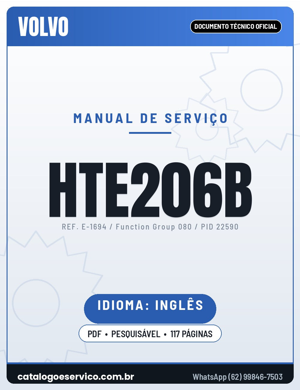 Manual de Serviço VOLVO HTE206B
