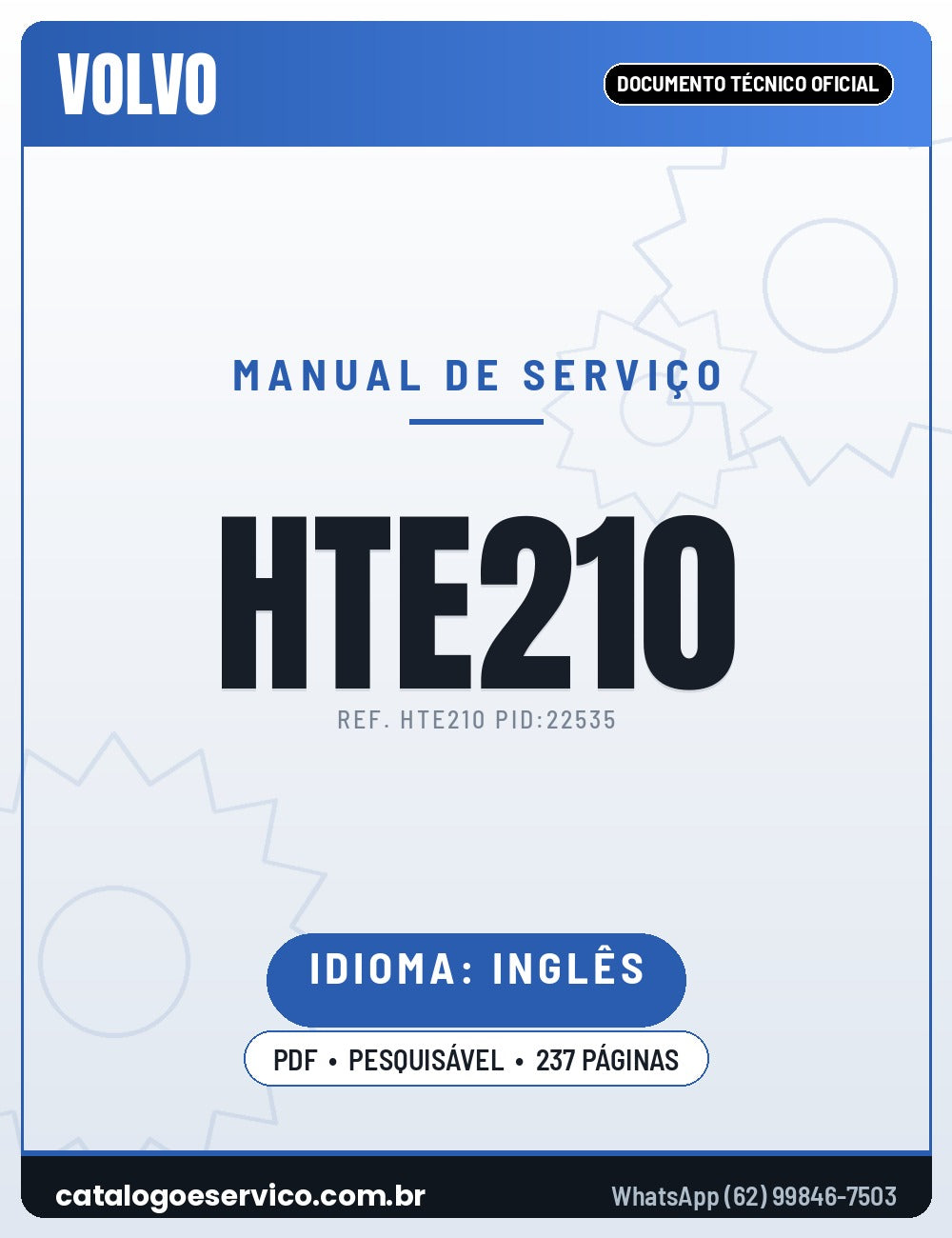Manual de Serviço VOLVO HTE210