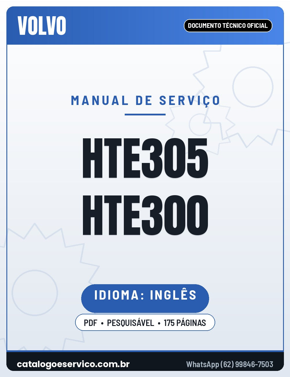 Manual de Serviço VOLVO HTE305 HTE300
