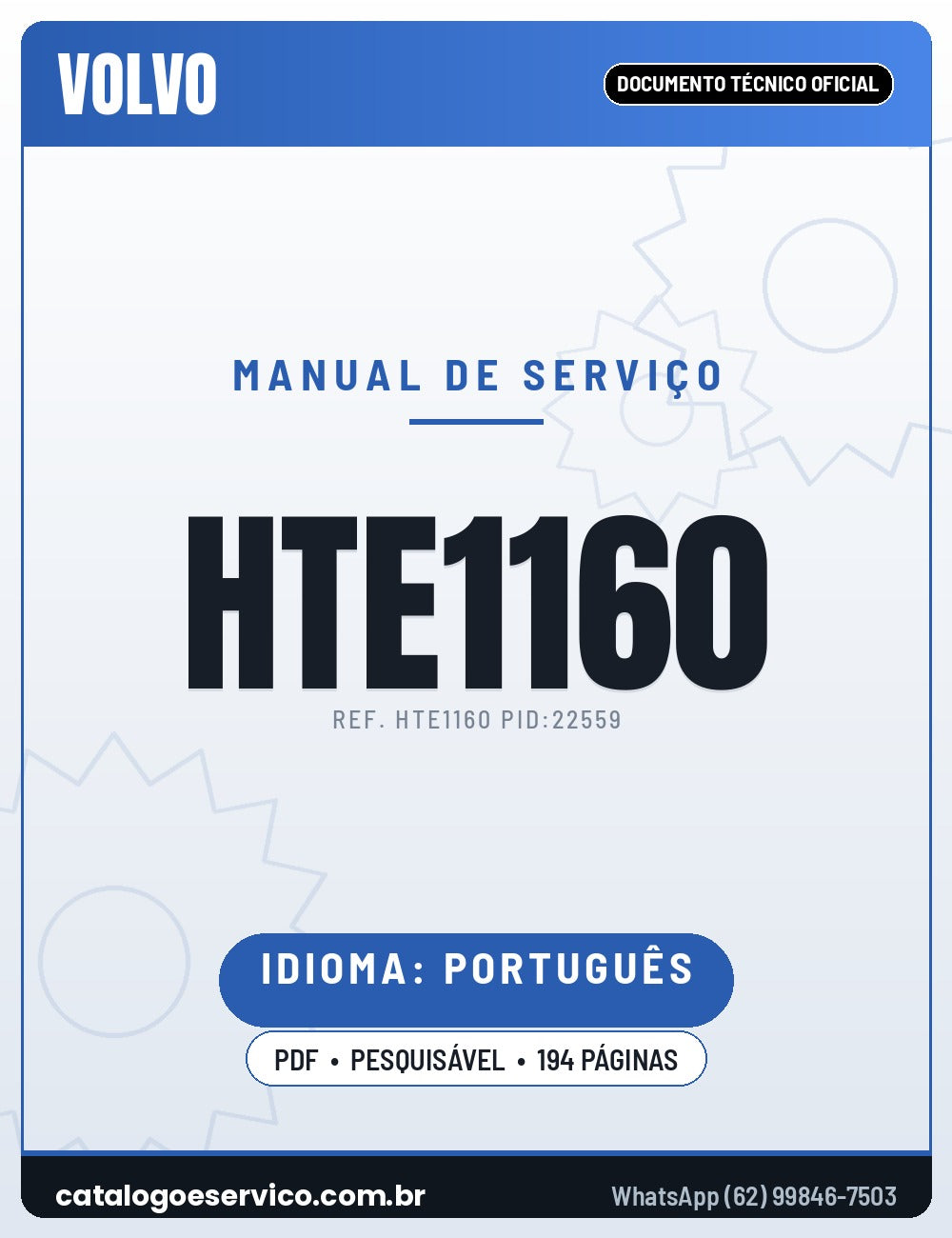 Manual de Serviço VOLVO HTE1160