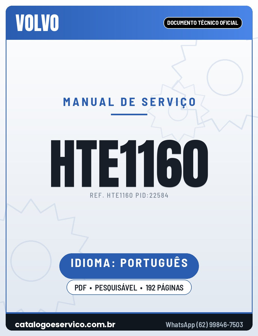 Manual de Serviço VOLVO HTE1160