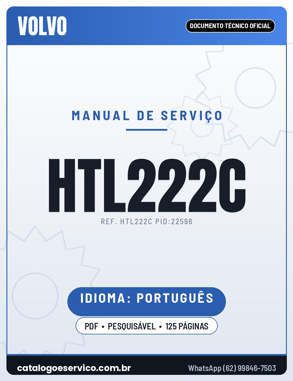 Manual de Serviço VOLVO HTL222C
