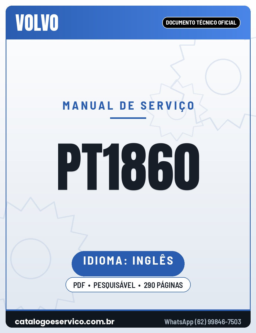 Manual de Serviço VOLVO PT1860
