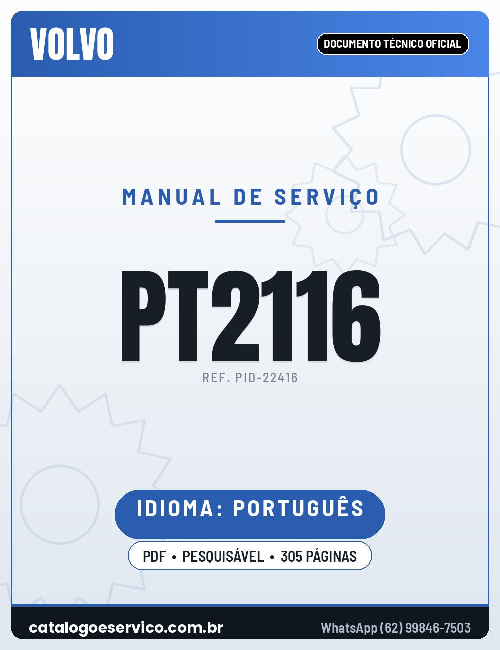 Manual de Serviço VOLVO PT2116