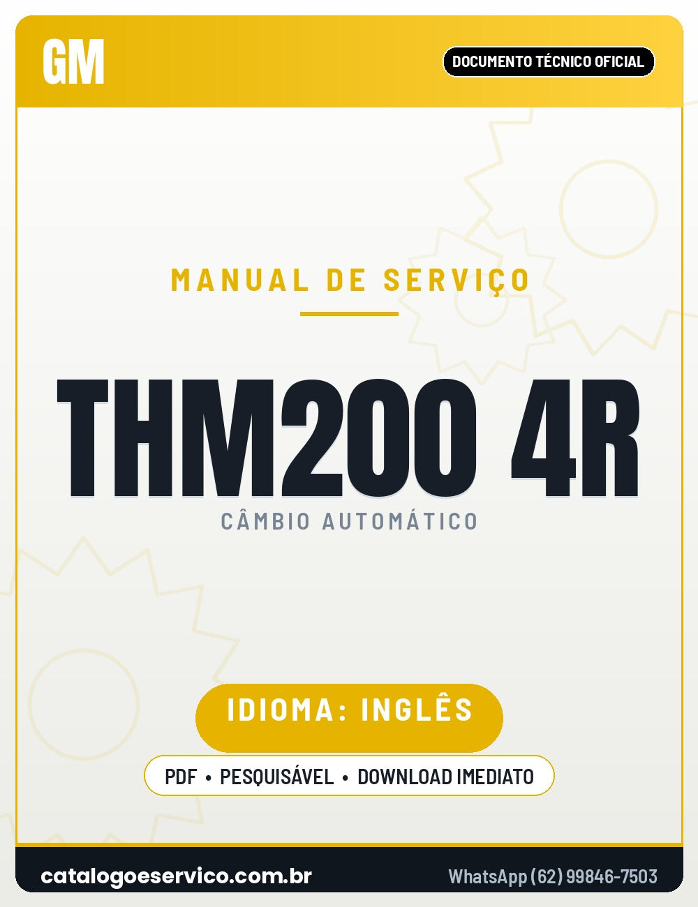 Capa - Manual de Serviço GM Hydra-Matic THM 200-4R