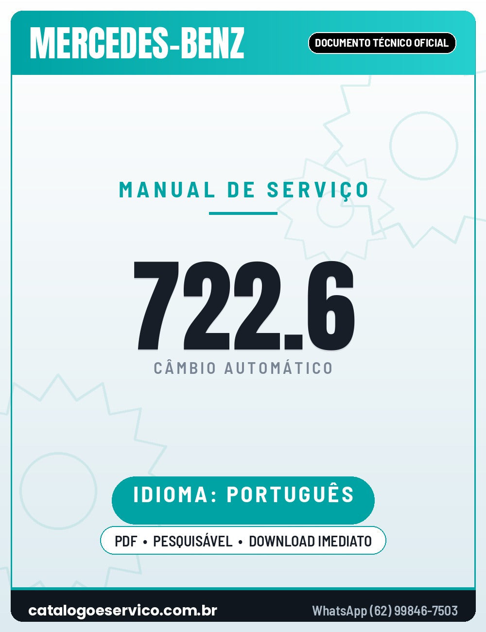 Capa - Manual de Reparação Mercedes-Benz 722.6