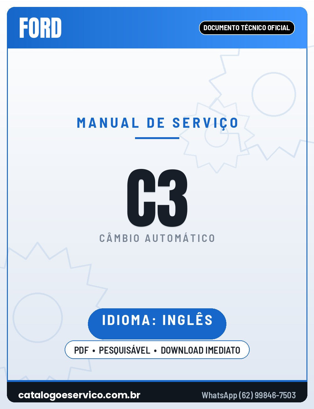 Capa - Manual de Reparação Ford C3