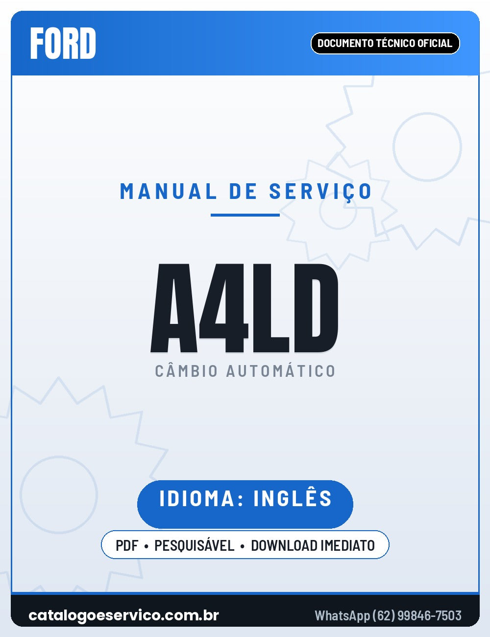Capa - Manual de Reparação Ford A4LD