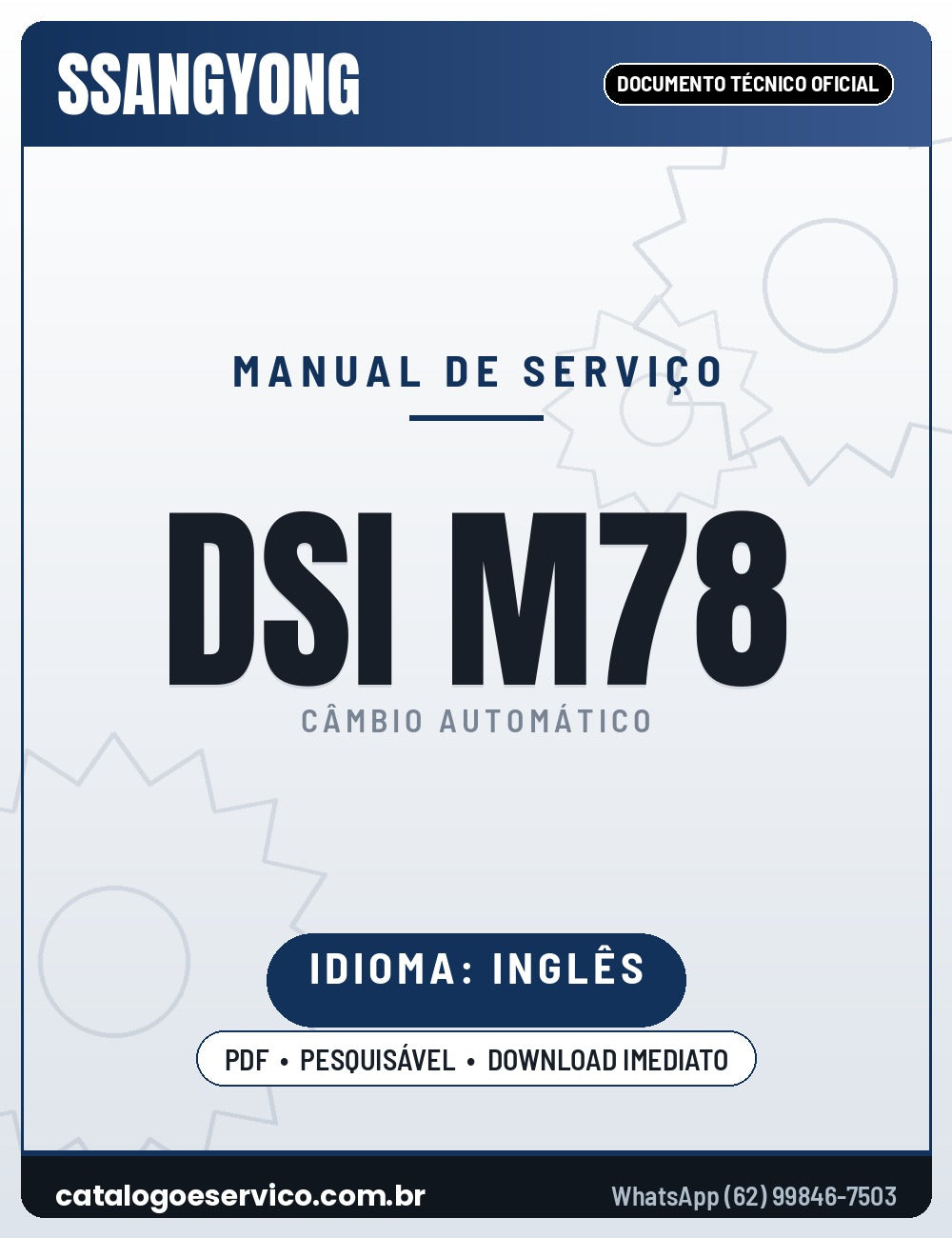 Manual de Serviço SSANGYONG DSI M78
