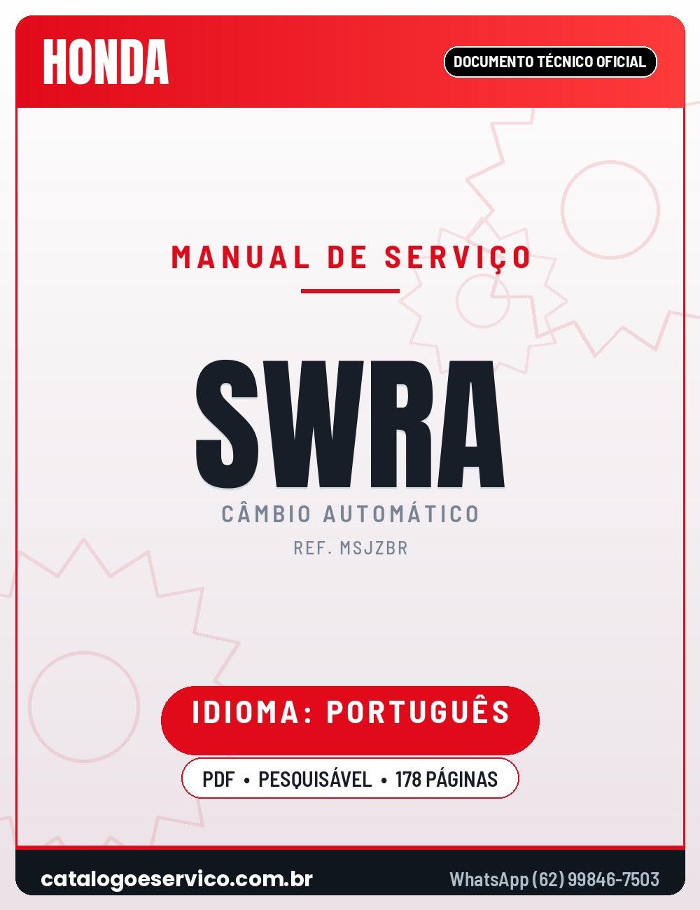 Manual de Serviço HONDA SWRA