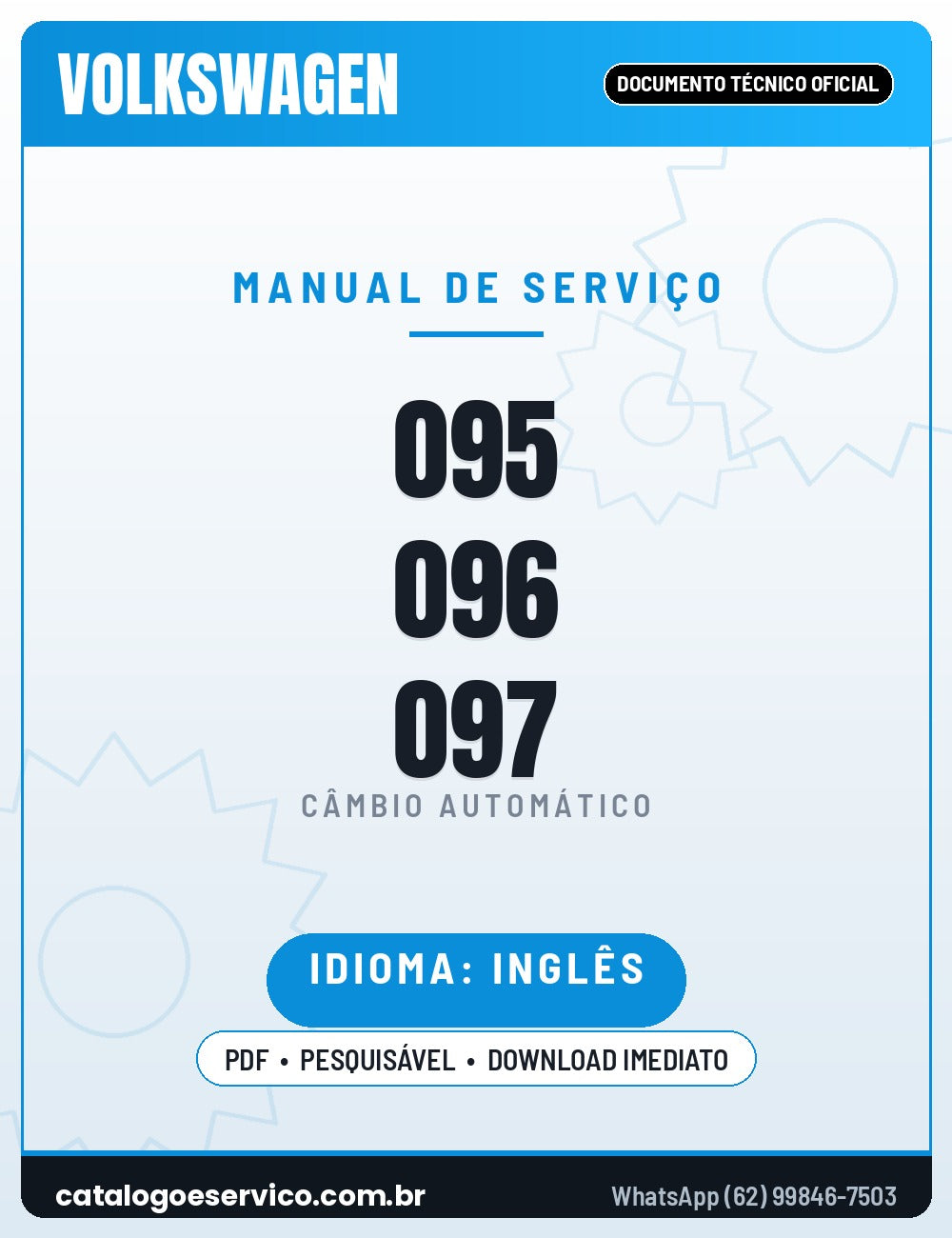 Capa - Manual de Reparação Volkswagen / Audi 095 / 096 / 097 (01M)