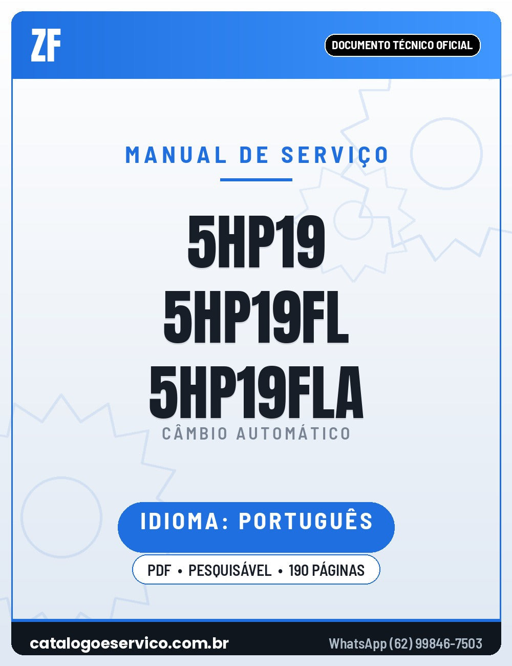 Manual de Serviço ZF 5HP19 5HP19FL 5HP19FLA